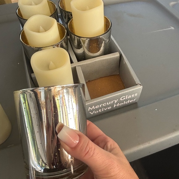 5 votive candle holders with 6 led candles - Picture 4 of 4